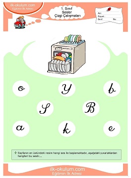 Çocuklar İçin B Sesi Çalışma Sayfaları 